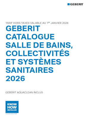 Catalogue salle de bains, collectivités et systèmes sanitaires 2026