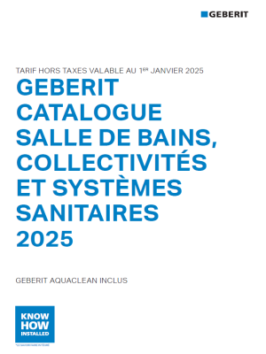 Catalogue salle de bains, collectivités et systèmes sanitaires 2025 Catalogue salle de bains, collectivités et systèmes sanitaires 2025