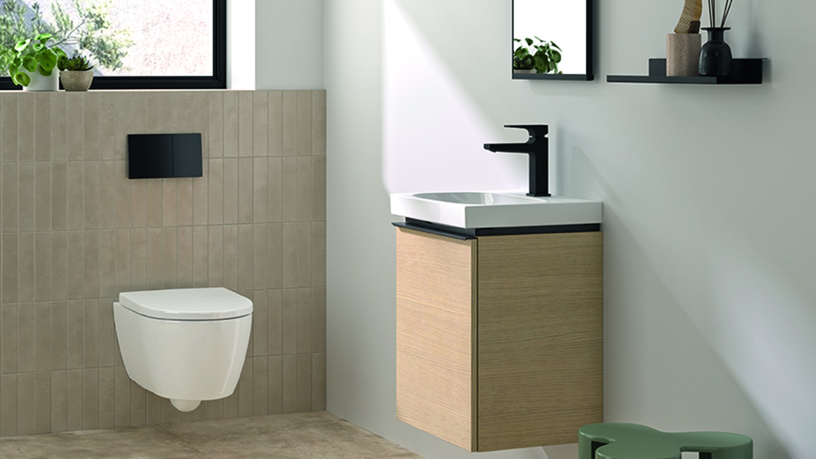 WC suspendu Geberit iCon avec technologie Turboflush