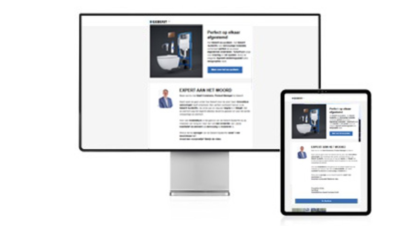 Newsletter pour les professionnels (© Geberit)