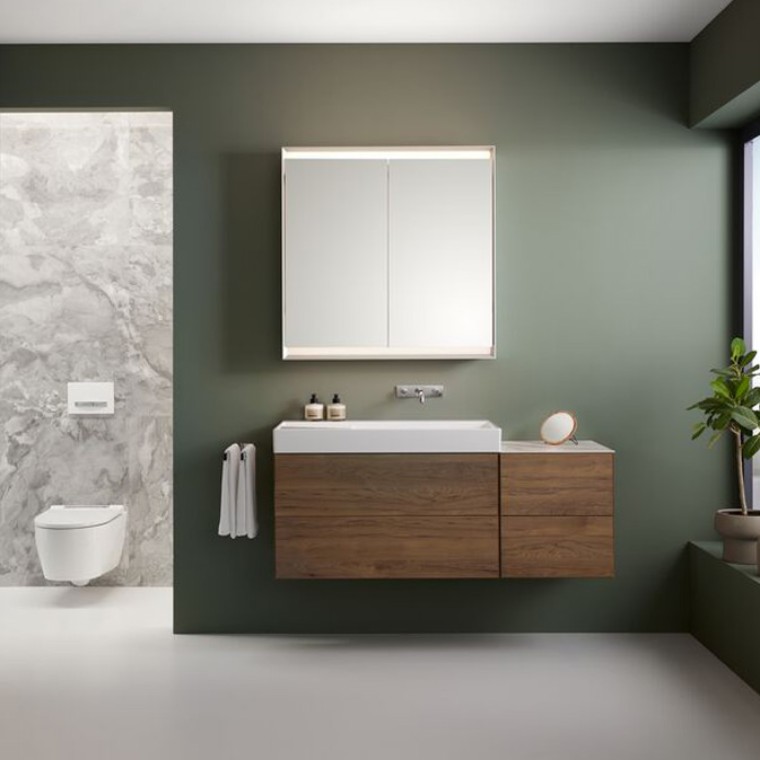 Meuble bas avec deux tiroirs et élément latéral avec deux tiroirs Meuble bas avec deux tiroirs et élément latéral avec deux tiroirs