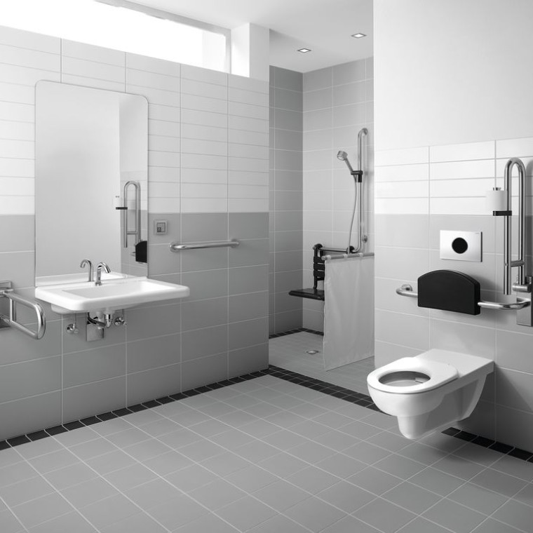 WC suspendu et lavabo Geberit Renova Comfort