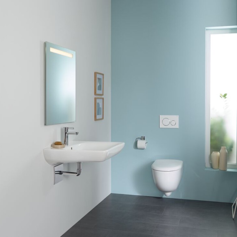 WC suspendu et lavabo Geberit Renova Comfort
