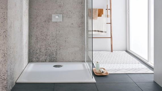 Receveur douche italienne antidérapant Geberit Renova Receveur douche italienne antidérapant Geberit Renova