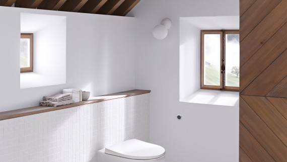 Comment aménager un coin toilettes sous pente ?