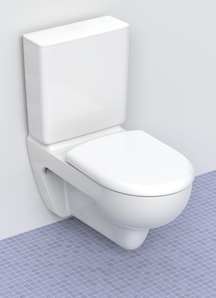 Geberit exposed cistern in front of the wall – for a cost-effective WC renovation Geberit exposed cistern in front of the wall – for a cost-effective WC renovation