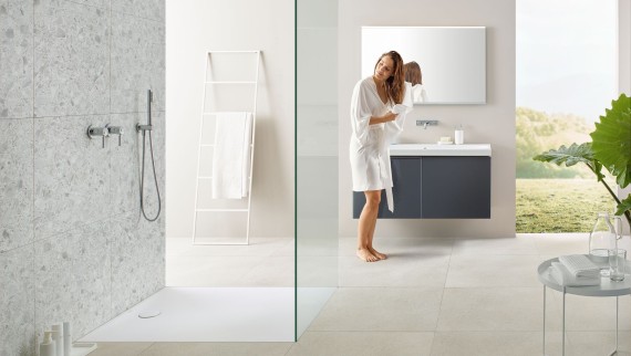 Receveur douche italienne antidérapant Geberit Olona Receveur douche italienne antidérapant Geberit Olona