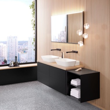 Miroir Geberit Option Plus avec lavabo et meuble bas Geberit ONE Miroir Geberit Option Plus avec lavabo et meuble bas Geberit ONE