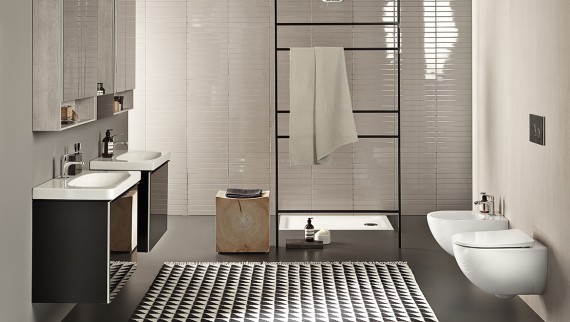 Salle de bains Acanto avec WC suspendu Salle de bains Acanto avec WC suspendu