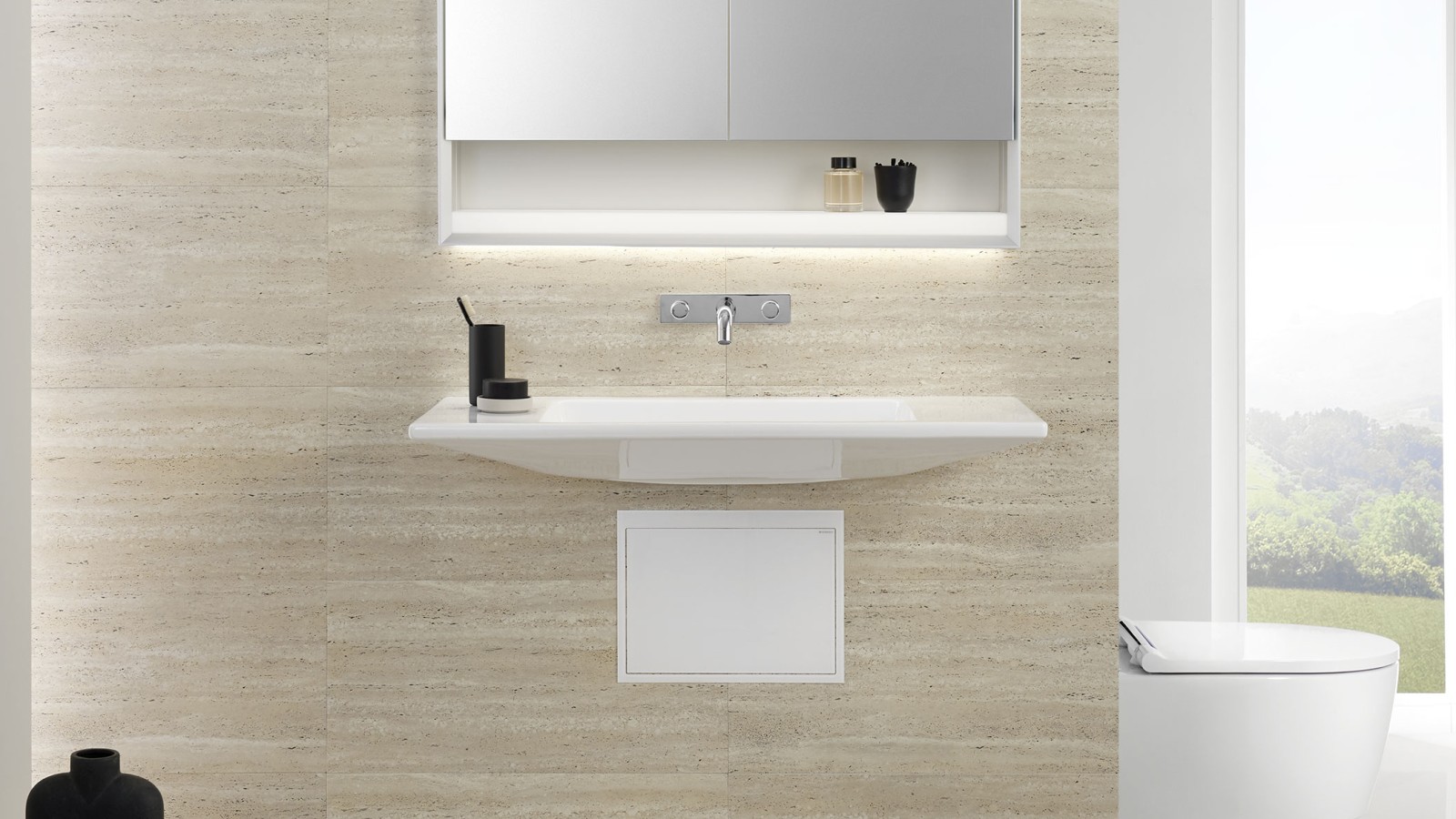 Lavabo Geberit ONE avec accès au siphon Lavabo Geberit ONE avec accès au siphon