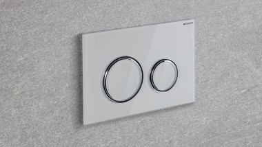 Geberit Sigma21 en verre blanc Geberit Sigma21 en verre blanc