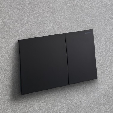 Geberit Sigma70 noir mat avec revêtement facile à nettoyer