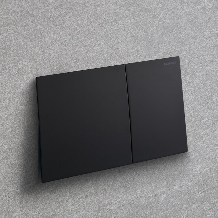 Geberit Sigma70 noir mat avec revêtement facile à nettoyer Geberit Sigma70 noir mat avec revêtement facile à nettoyer