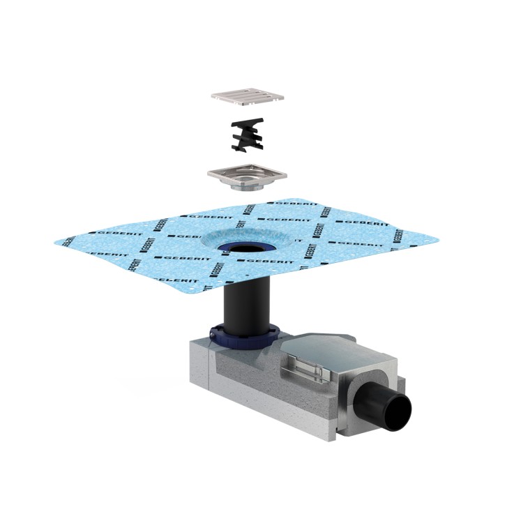 Kit de montage Geberit pour bonde pour douche de plain-pied de douche Kit de montage Geberit pour bonde pour douche de plain-pied de douche