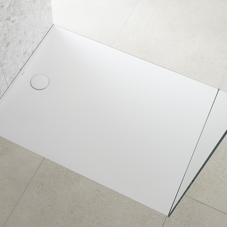 Douche de plain-pied avec surface de douche Geberit Olona Douche de plain-pied avec surface de douche Geberit Olona