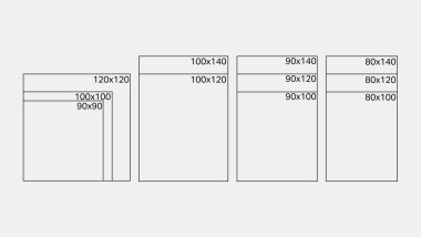 Dimensions disponibles du receveur de douche Geberit Setaplano (en cm) Dimensions disponibles du receveur de douche Geberit Setaplano (en cm)