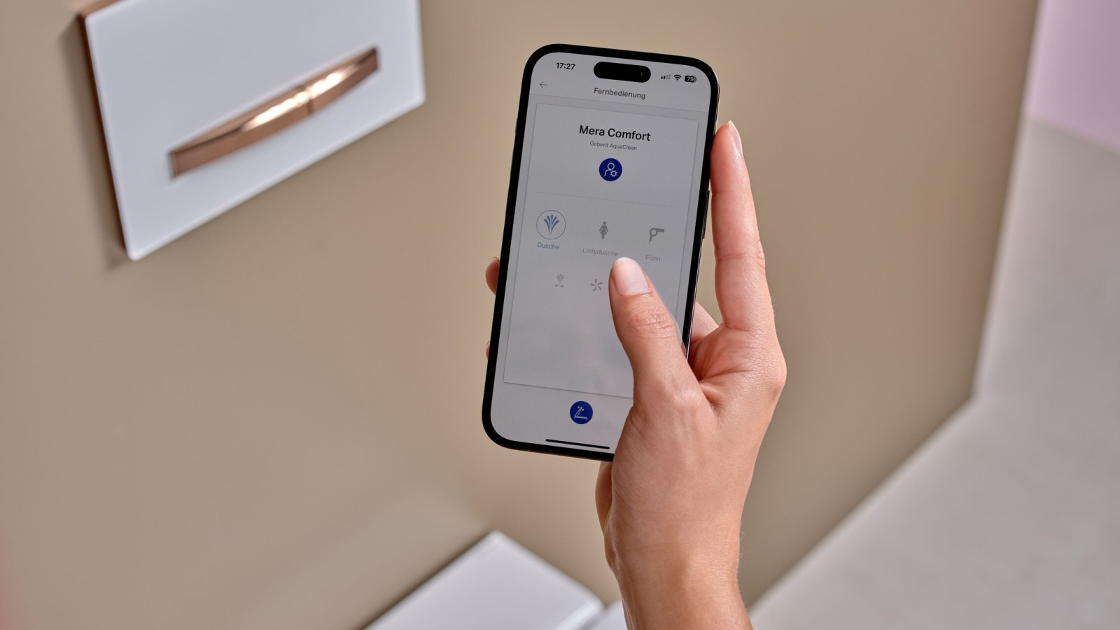 WC lavant Geberit Maïra Comfort contrôlées via l'application Geberit Home WC lavant Geberit Maïra Comfort contrôlées via l'application Geberit Home