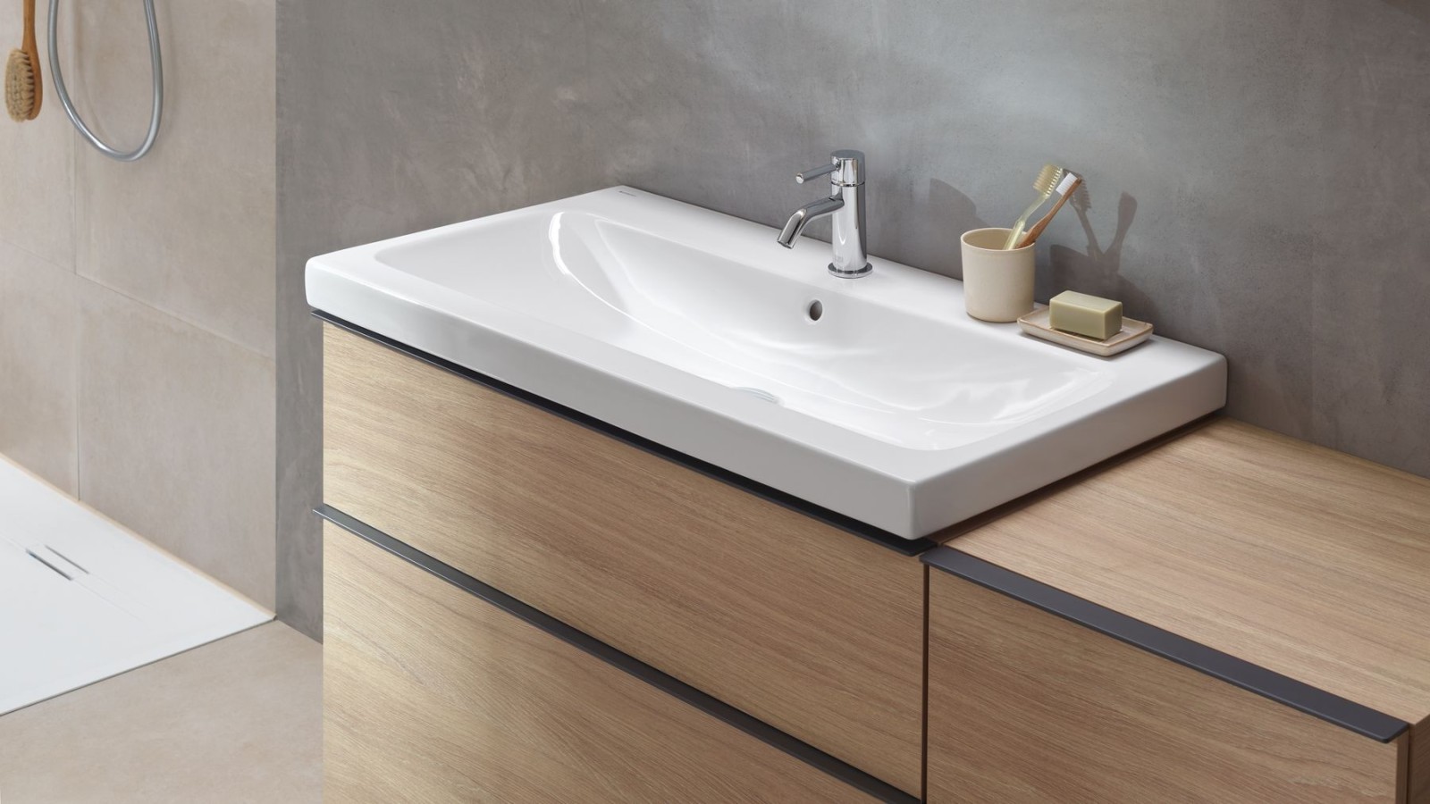 Zone de lavage de la collection Geberit iCon (© Geberit) Zone de lavage de la collection Geberit iCon (© Geberit)
