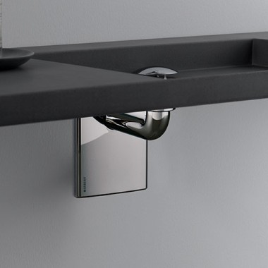 Siphon à encastrer pour lavabo, modèle gain de place Geberit Siphon à encastrer pour lavabo, modèle gain de place Geberit