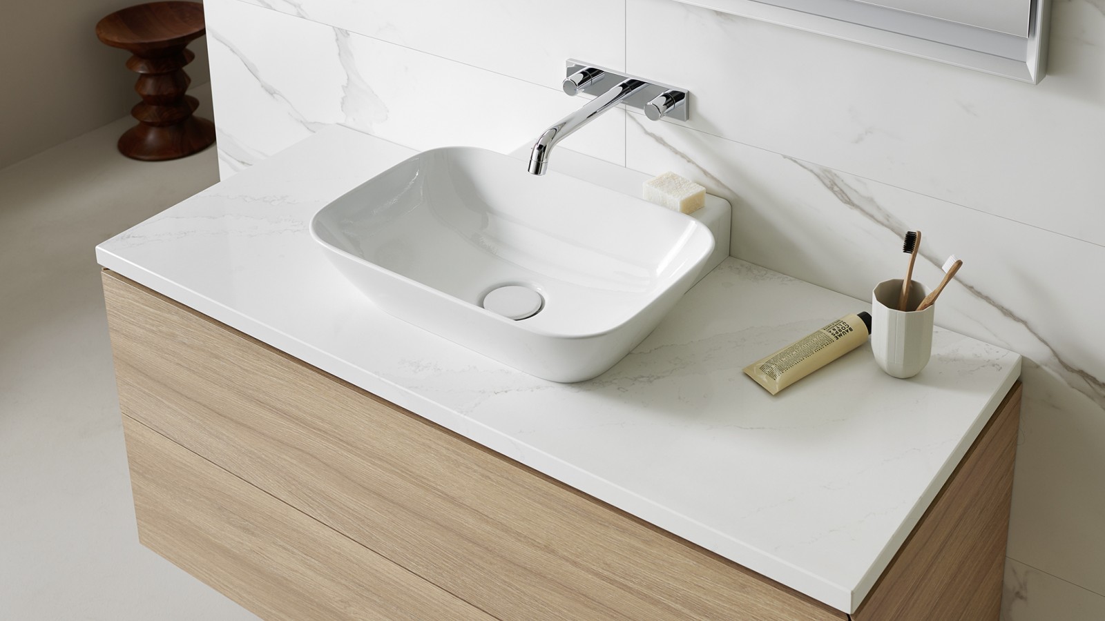 Lavabo de la ligne Geberit ONE (© Geberit)