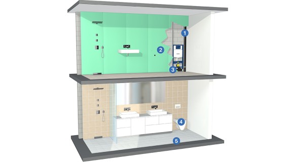 Solutions pour l'isolation phonique dans les installations sanitaires