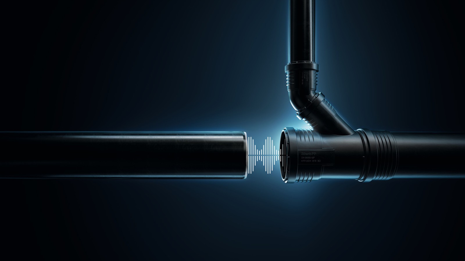 Tubes et raccords à isolation acoustique optimisée de Geberit Silent-PP Tubes et raccords à isolation acoustique optimisée de Geberit Silent-PP