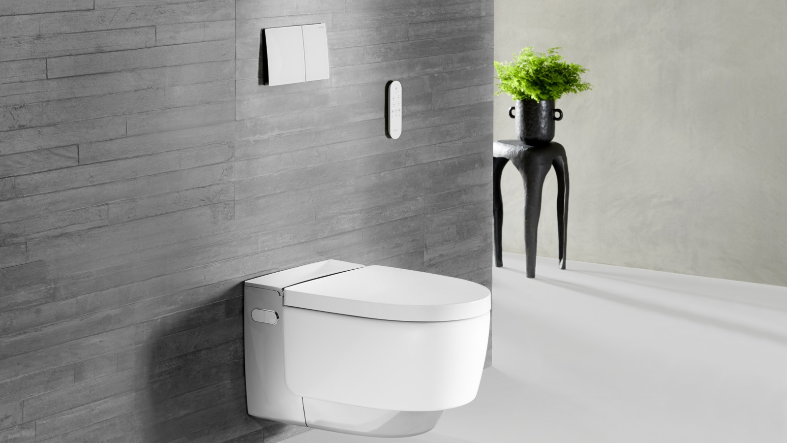 Geberit AquaClean Maïra Comfort chromé avec commande déportée Sigma70 Geberit AquaClean Maïra Comfort chromé avec commande déportée Sigma70