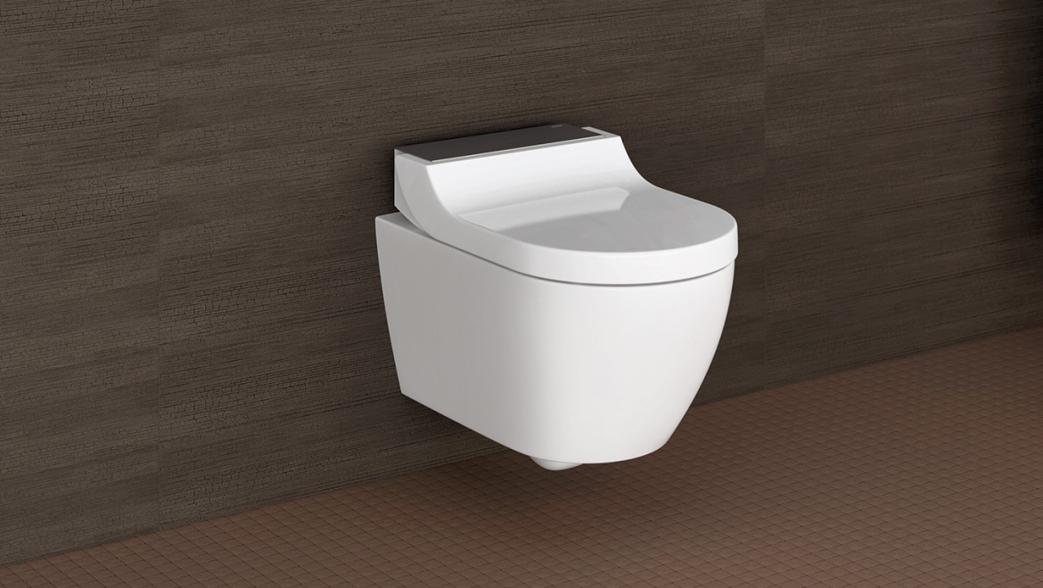 Toilettes avec douchette Geberit AquaClean Tuma Comfort et lunette de WC chauffante Toilettes avec douchette Geberit AquaClean Tuma Comfort et lunette de WC chauffante