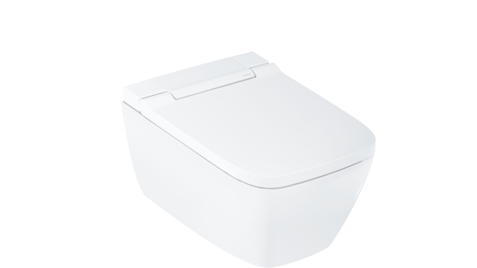 Geberit AquaClean Sela square avec panneau de finition design blanc alpin