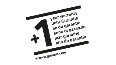 Extension de garantie gratuite pour votre WC lavant Geberit AquaClean
