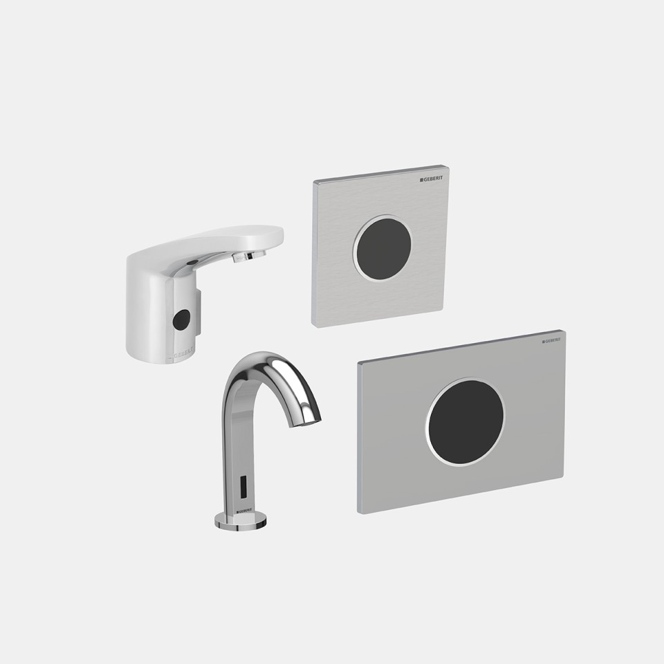 Divers produits Geberit (© Geberit) Divers produits Geberit (© Geberit)
