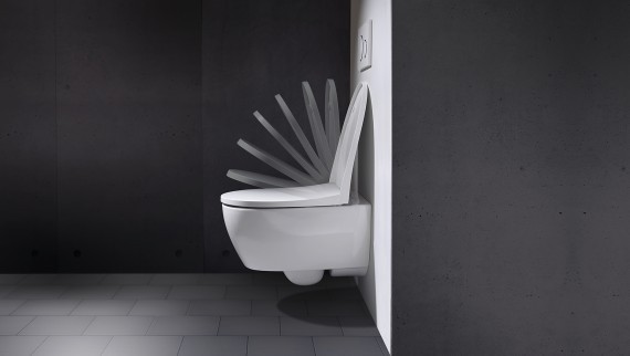 Abattant WC a fermeture ralentie Geberit