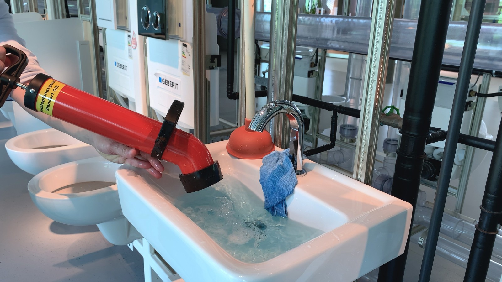 Utilisation d’un déboucheur à pression