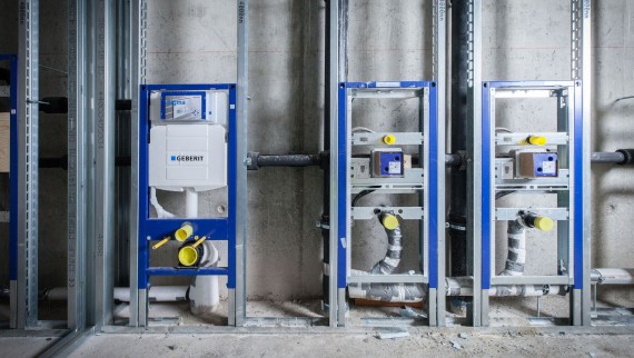 Solutions encastrées de chez Geberit
