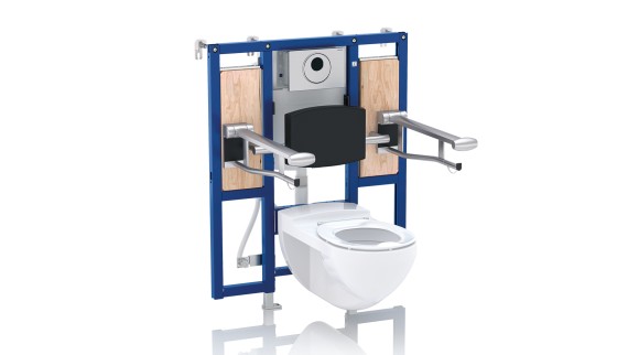 WC sans barrière avec élément d'installation Geberit Duofix