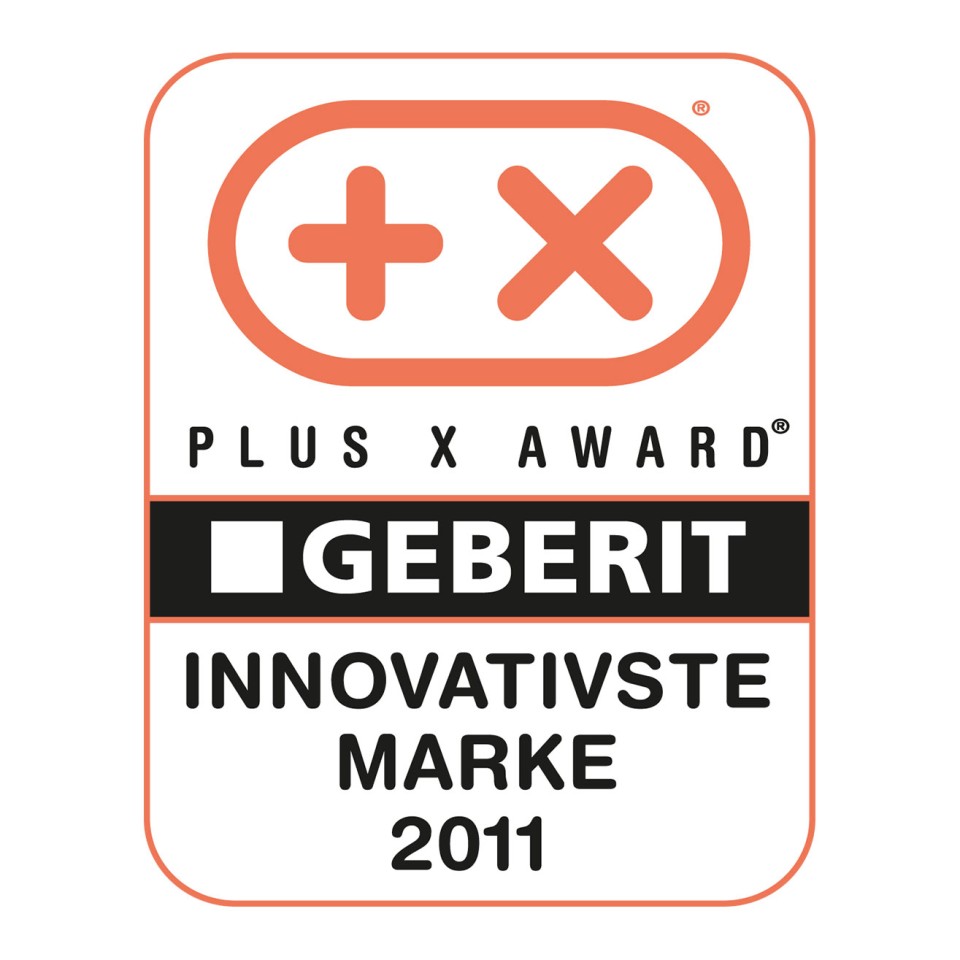 Plus X Award pour Geberit en tant que marque la plus novatrice Plus X Award pour Geberit en tant que marque la plus novatrice