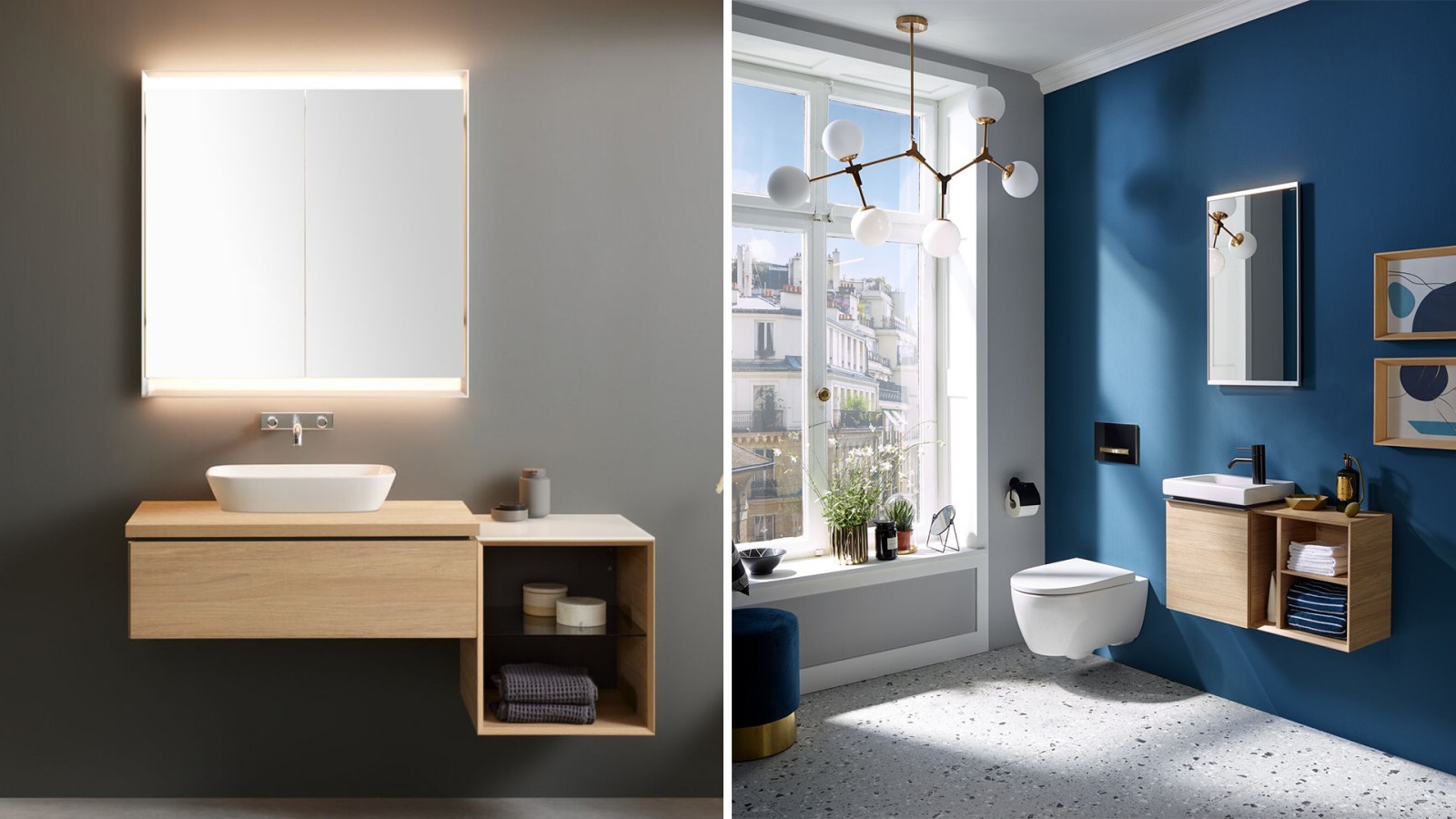 Ligne de salle de bains et coins toilettes Geberit iCon