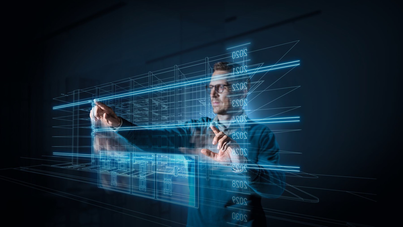 Planificateur devant un écran Planificateur devant un écran