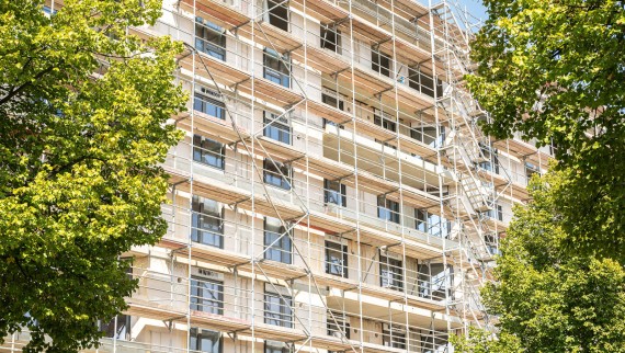 Dans la section H de la zone euro d'Erfurt, 76 nouveaux logements sont construits.