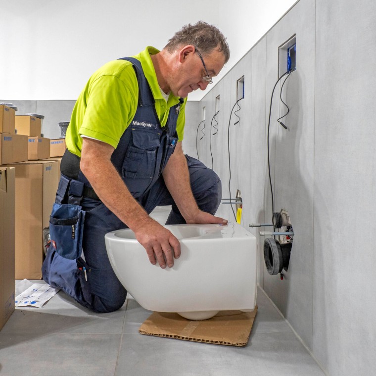 Installation du WC Geberit Acanto