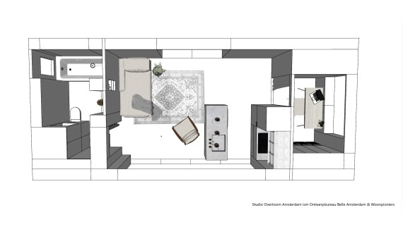 Illustration « tiny house » (© Woonpioniers) Illustration « tiny house » (© Woonpioniers)