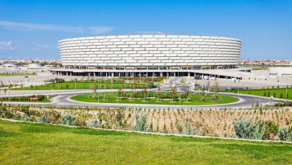 Baku Olimpiyat Stadyumu, Bakou, Azerbaïdjan ((© Andrey Khrobostov / Alamy Stock Photo) Baku Olimpiyat Stadyumu, Bakou, Azerbaïdjan ((© Andrey Khrobostov / Alamy Stock Photo)
