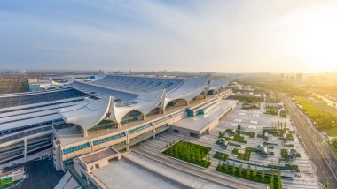 Deux grandes et huit petites vagues : la gare ondulante de Hongdao (©IngDESIGN Co. Ltd)