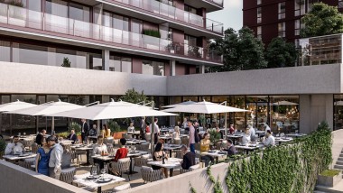 Terrasses en toiture en surplomb et gastronomie sont de la partie.© Soravia Terrasses en toiture en surplomb et gastronomie sont de la partie.© Soravia