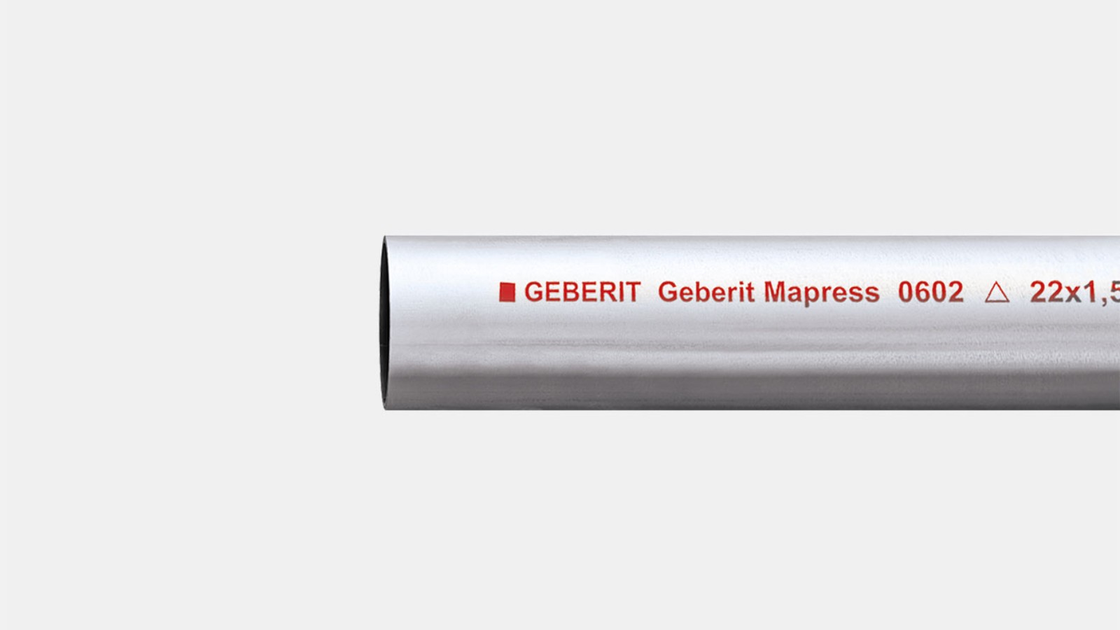 Tube Geberit Mapress Acier Carbone, extérieur galvanisé