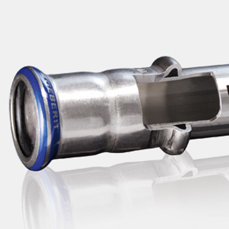 Coupe d'un raccord serti Geberit Mapress Acier Inox Coupe d'un raccord serti Geberit Mapress Acier Inox