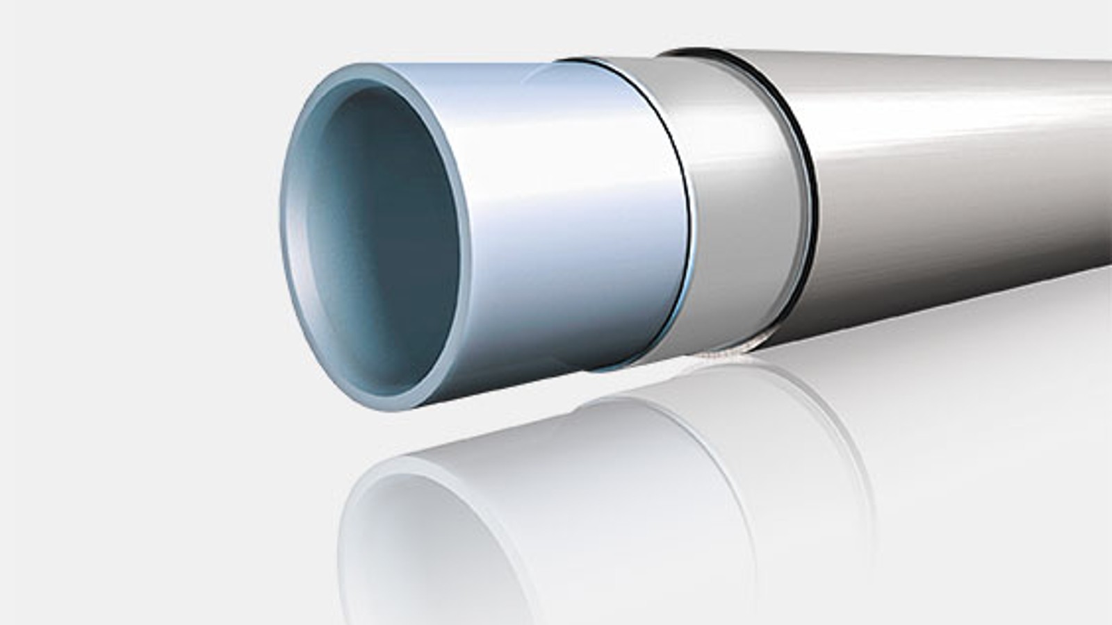 Coupe d'un tube multicouches Geberit PushFit Coupe d'un tube multicouches Geberit PushFit