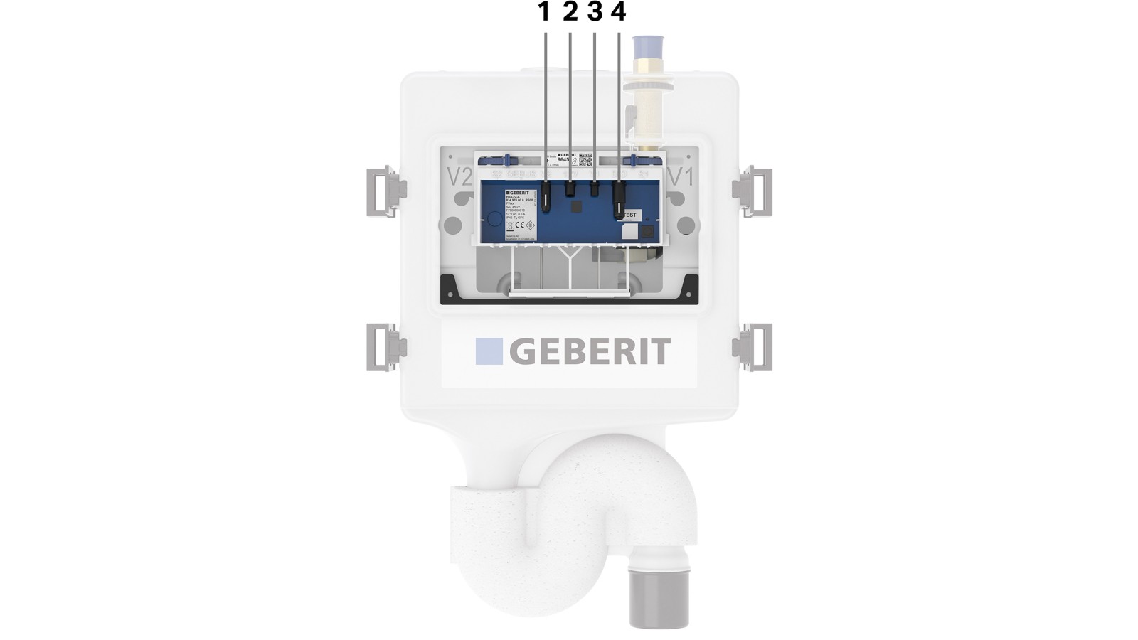 Rinçage forcé hygiénique Geberit HS30 (© Geberit) Rinçage forcé hygiénique Geberit HS30 (© Geberit)