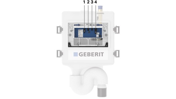 Rinçage forcé hygiénique Geberit HS30 (© Geberit)