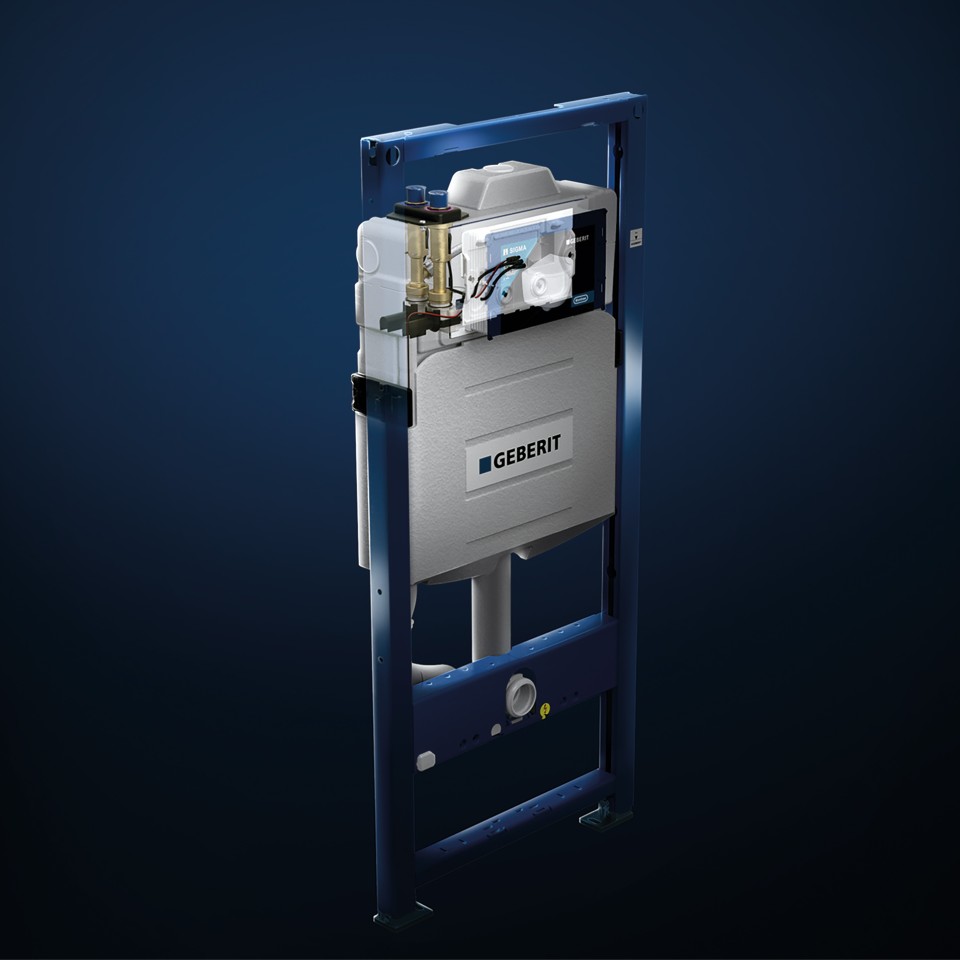 Réservoir à encastrer Geberit avec rinçage forcé hygiénique HS50 Réservoir à encastrer Geberit avec rinçage forcé hygiénique HS50